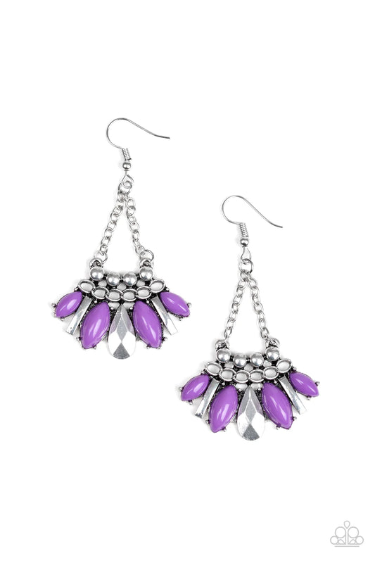 Paparazzi Earring ~ Terra Tribe - Purple