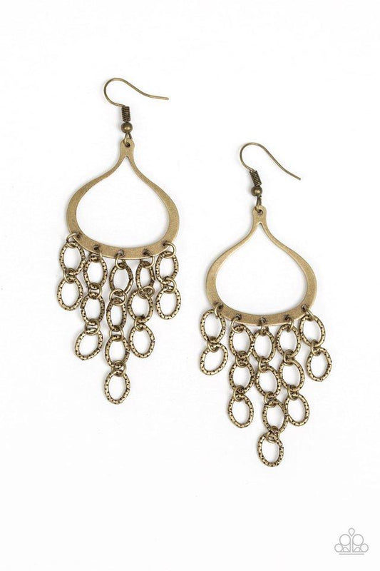 Paparazzi Earring ~ Total Net Revenue - Brass