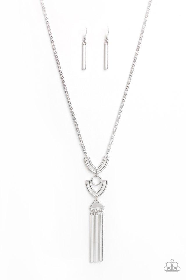 Paparazzi Necklace ~ Confidently Cleopatra - Silver