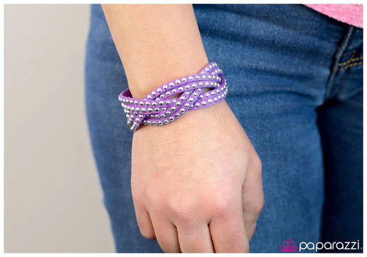 Paparazzi Bracelet ~ Number One Stunner - Purple