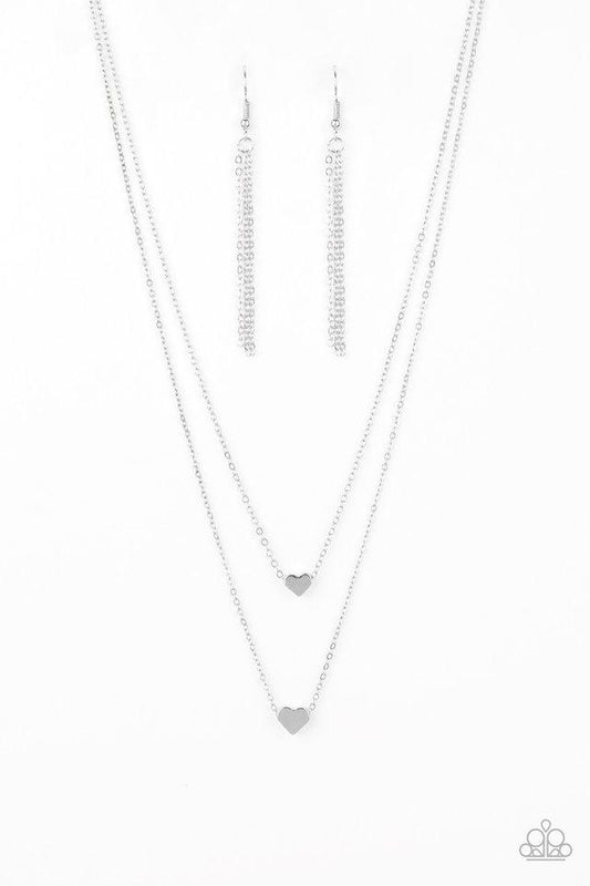 Collar Paparazzi ~ Little Valentine - Plata