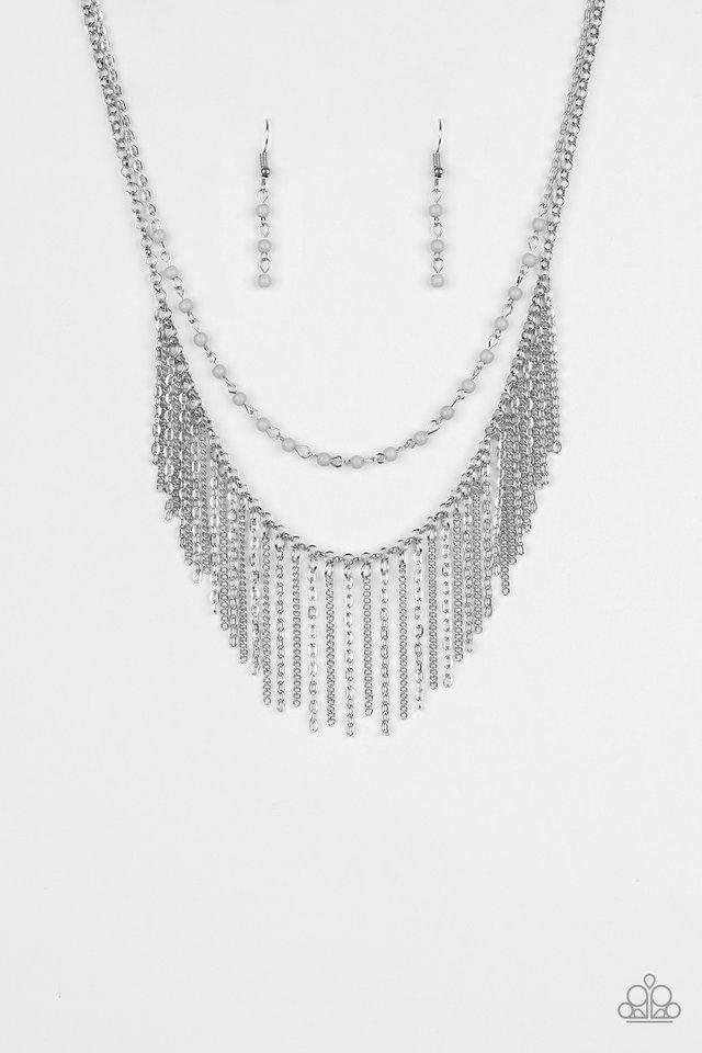 Collar Paparazzi ~ Fierce In Fringe - Plata