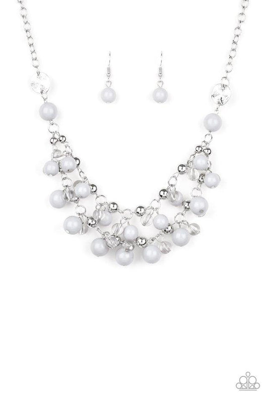 Paparazzi Necklace ~ Seaside Soiree - Silver