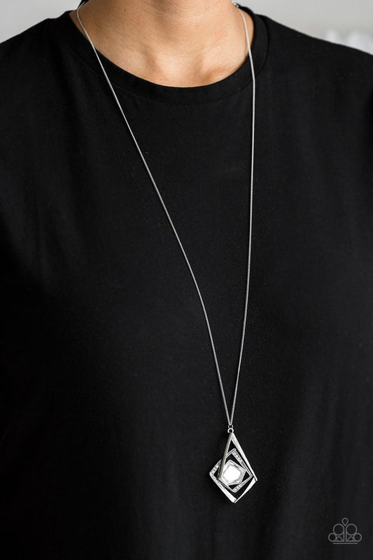 A MODERN Citizen - White - Paparazzi Necklace Image