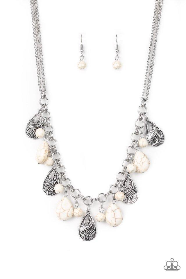 Paparazzi Necklace ~ Terra Tranquility - White