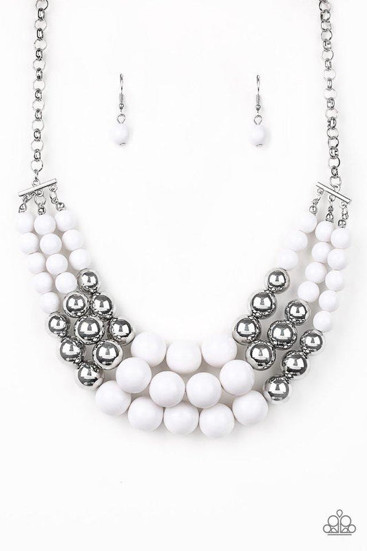 Paparazzi Necklace ~ Dream Pop - White