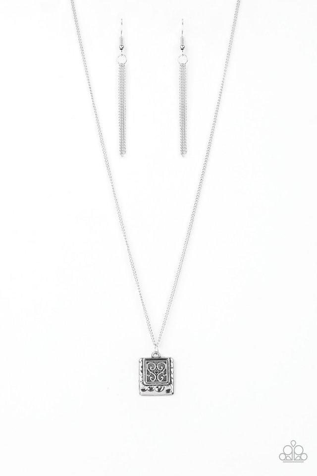 Paparazzi Necklace ~ Back To Square One - Silver
