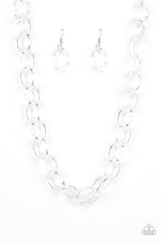 Paparazzi Necklace ~ Ice Queen - White