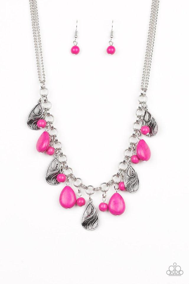 Paparazzi Necklace ~ Terra Tranquility - Pink