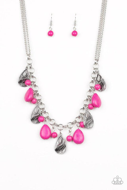 Collar Paparazzi ~ Terra Tranquility - Rosa