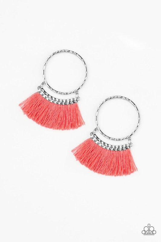 Paparazzi Earring ~ This Is Sparta! - Orange