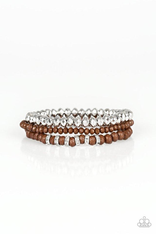 Paparazzi Bracelet ~ Ideal Idol - Brown