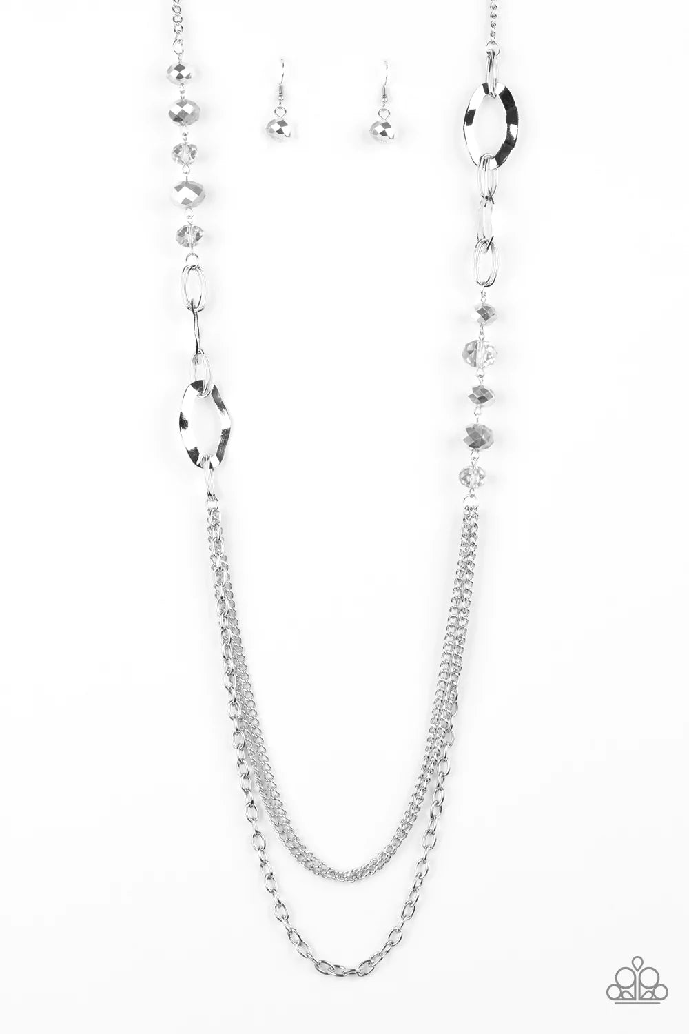 Paparazzi Necklace ~ Modern Girl Glam - Silver