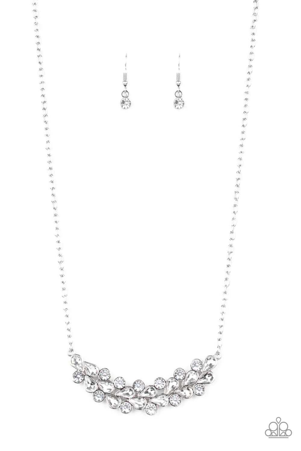 Paparazzi Necklace ~ Special Treatment White Paparazzi Jewelry Online Store