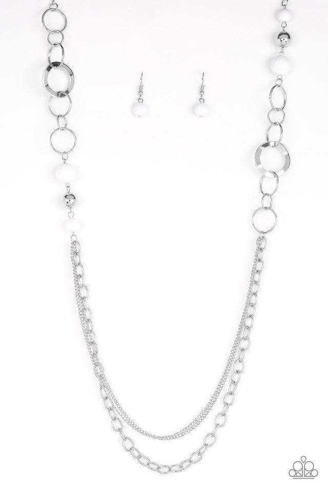 Paparazzi Necklace ~ Modern Motley - White