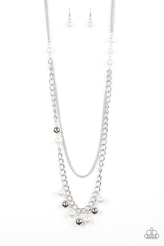 Paparazzi Necklace ~ Modern Musical - White