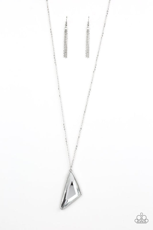 Ultra Sharp - White - Paparazzi Necklace Image