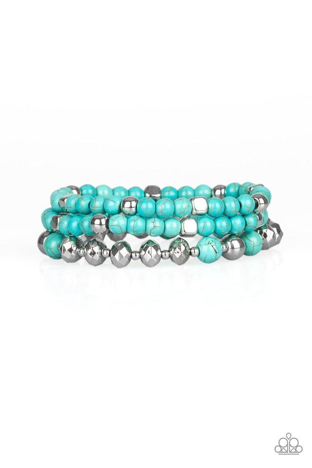 Paparazzi Bracelet ~ Mountain Artist - Blue