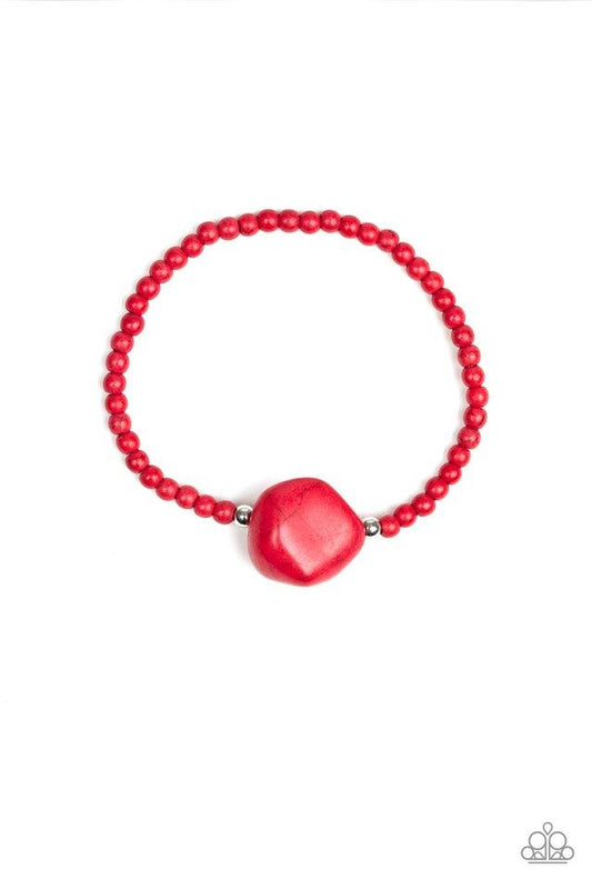 Pulsera Paparazzi ~ Eco Excentricity - Rojo