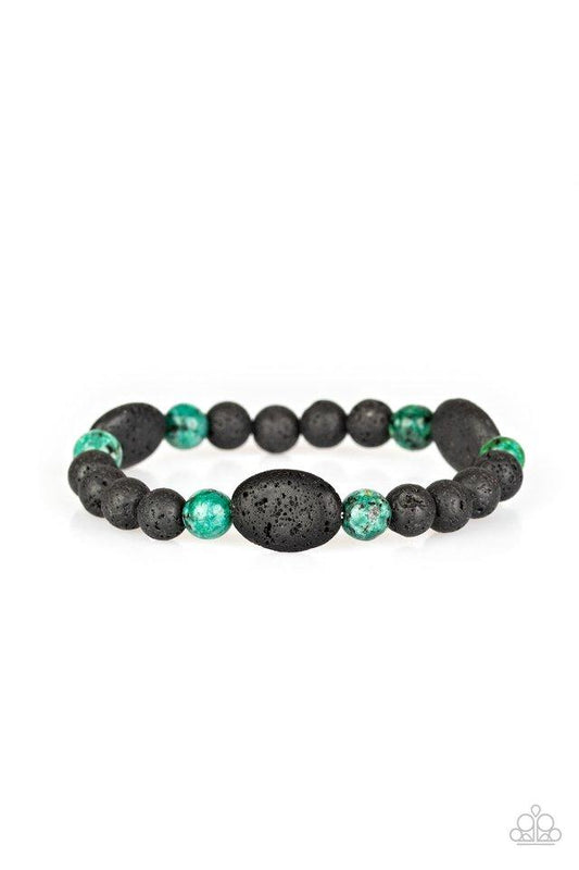 Paparazzi Bracelet ~ A Hundred and ZEN Percent - Green