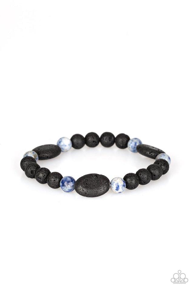 Pulsera Paparazzi ~ Cien por ciento ZEN - Azul