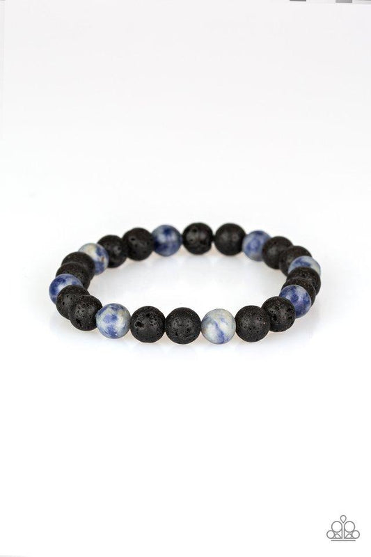 Pulsera Paparazzi ~ Top Ten Zen - Azul