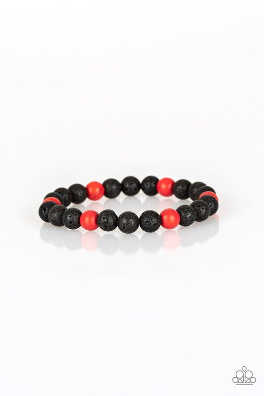 Pulsera Paparazzi ~ Todo Zen - Rojo