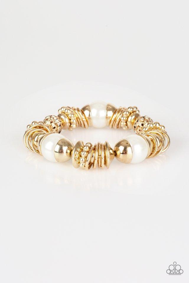 Pulsera Paparazzi ~ Uptown Tease - Oro