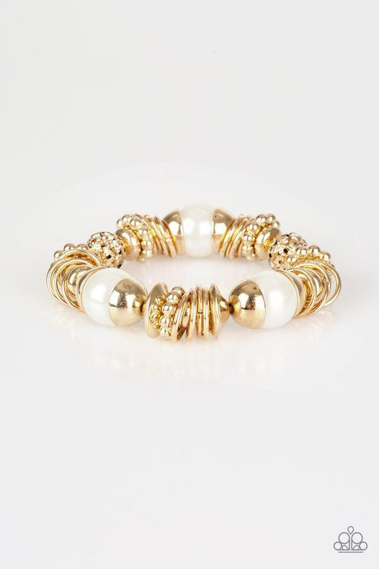 Paparazzi Bracelet ~ Uptown Tease - Gold