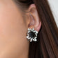 First-Rate Famous - Black - Paparazzi Earring Image