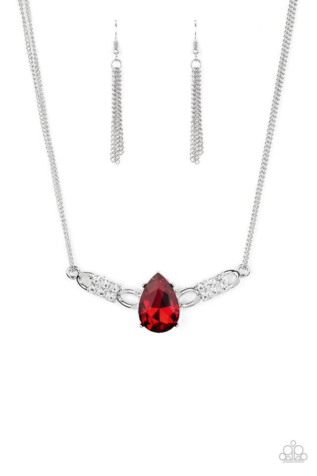 Paparazzi Necklace ~ Way To Make An Entrance - Red