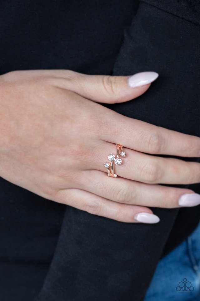 GLOWING Great Places - Rose Gold - Paparazzi Ring Image