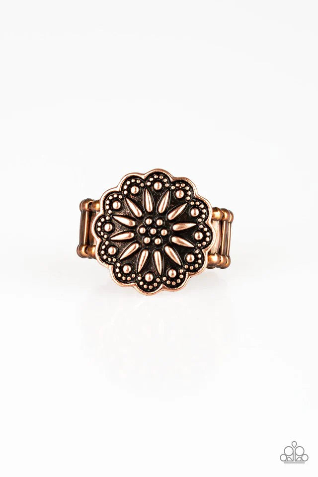 Anillo Paparazzi ~ Girasol del desierto - Cobre