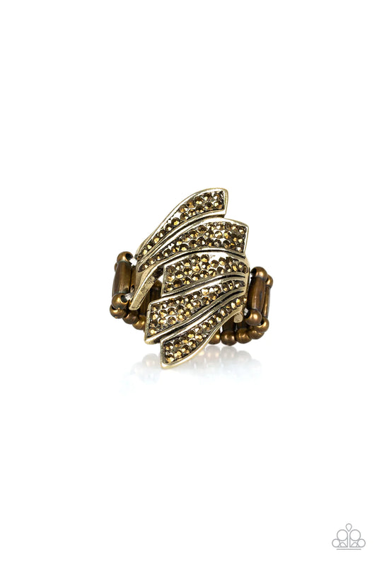 Paparazzi Ring ~ Majestically Monte Carlo - Brass