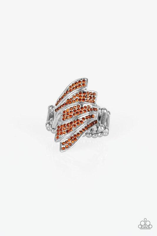 Paparazzi Ring ~ Majestically Monte Carlo - Brown