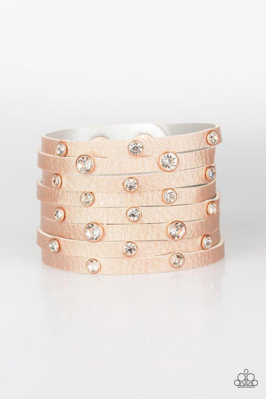 Paparazzi Bracelet ~ Go-Getter Glamorous - Copper