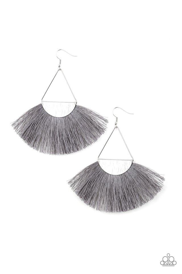 Paparazzi Earring ~ Modern Mayan - Silver