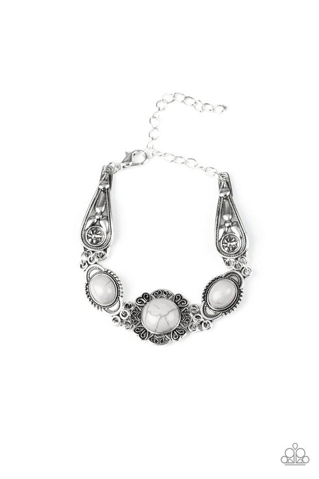 Paparazzi Bracelet ~ Serenely Southern - Silver