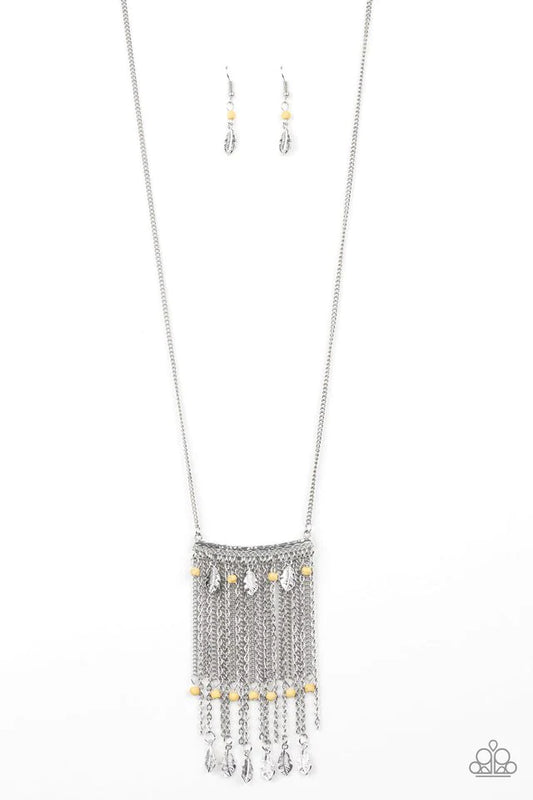 Paparazzi Necklace ~ On The Fly - Yellow