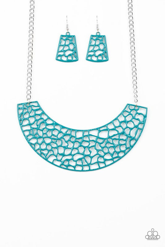 Powerful Prowl - Blue - Paparazzi Necklace Image