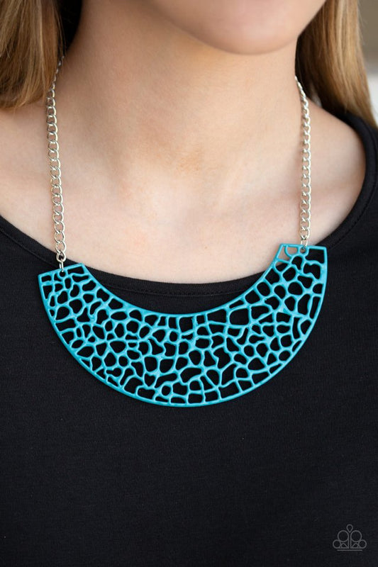 Powerful Prowl - Blue - Paparazzi Necklace Image