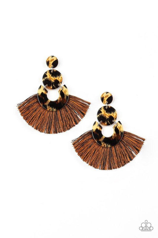 Paparazzi Earring ~ One Big Party ANIMAL - Multi