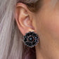 Business Bedazzle - Black - Paparazzi Earring Image