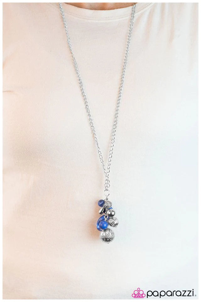 Paparazzi Necklace ~ Pep In My Step - Blue