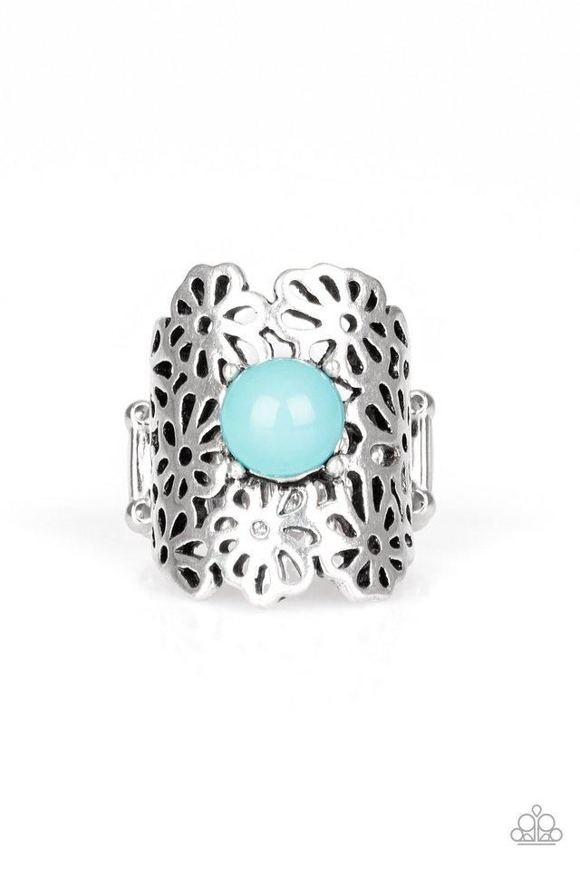 Paparazzi Ring ~ Flower Shower - Blue