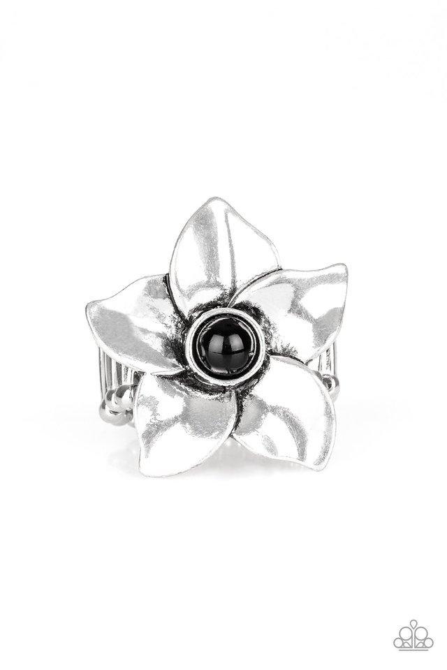 Anillo Paparazzi ~ Pide flores - Negro