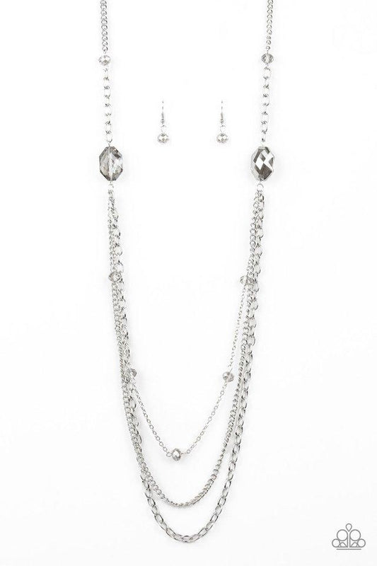 Paparazzi Necklace ~ Dare to Dazzle - Silver