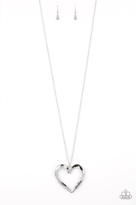 Paparazzi Necklace ~ A Mothers Love - Silver