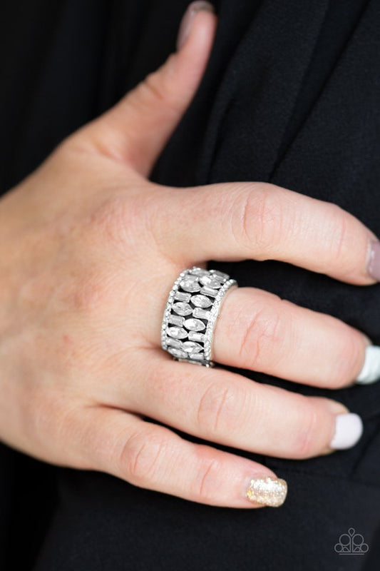 Treasure Trove Tribute - White - Paparazzi Ring Image