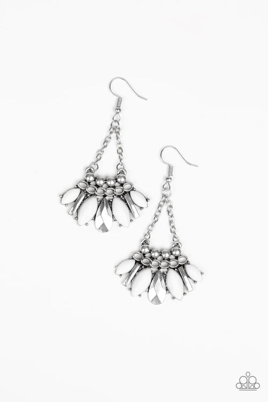 Paparazzi Earring ~ Terra Tribe - White